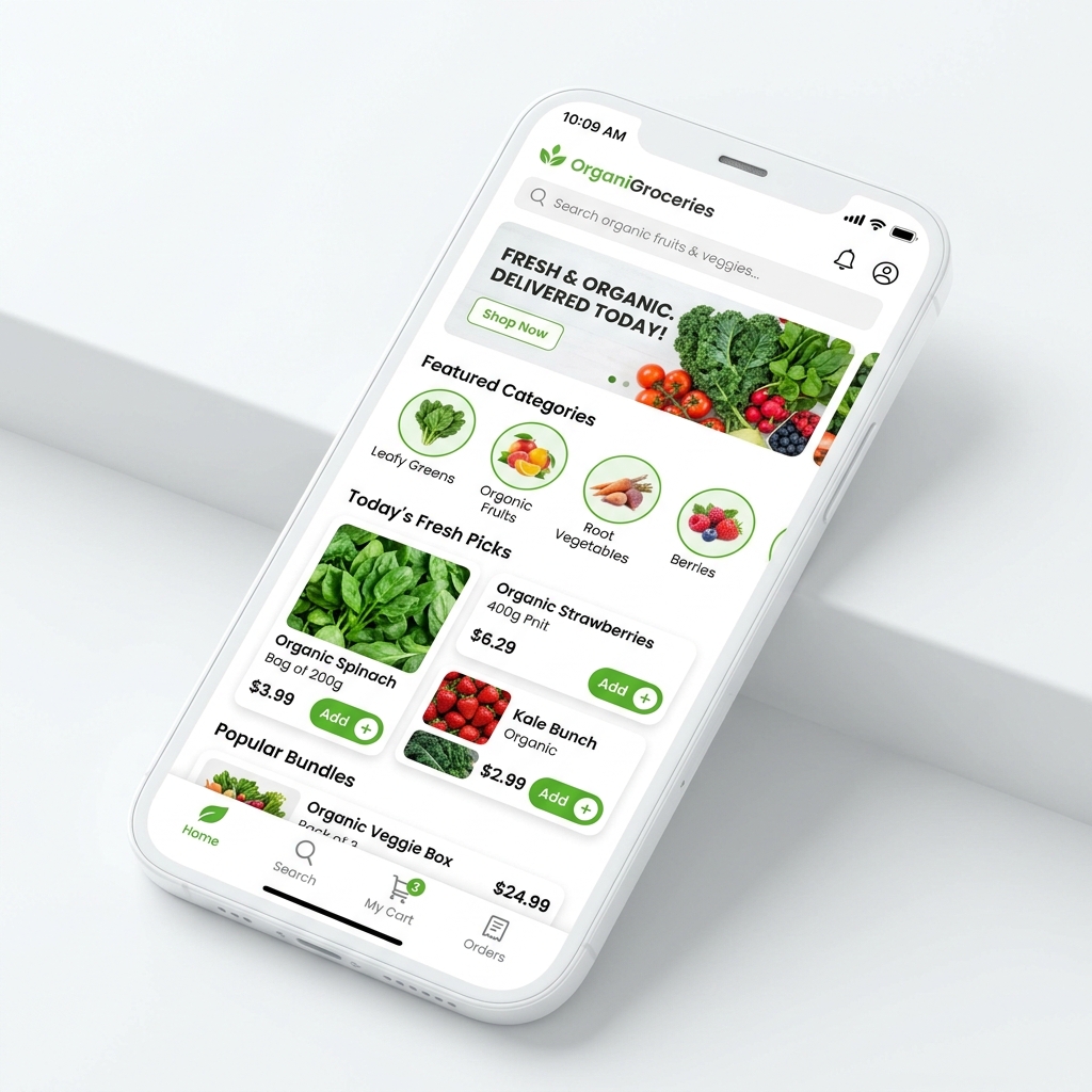 Greeny – Organic Food App
